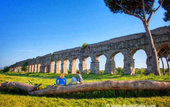 Seven Wonders of Ancient Rome Tour RomeCabs Park of Aqueducts Rome Limo Tours from Civitavecchia Cruise Port excursions