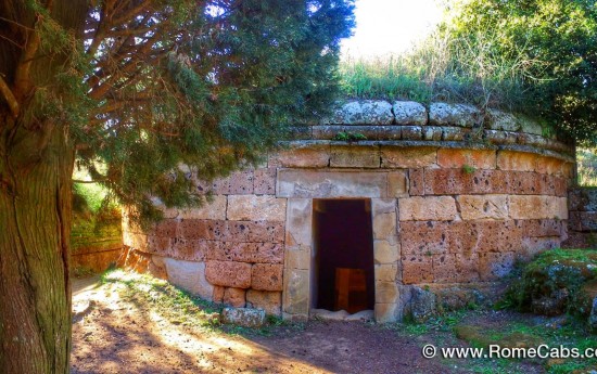 Italian Countryside Splendor Tours to Cerveteri Etruscan Necropolis Tomb