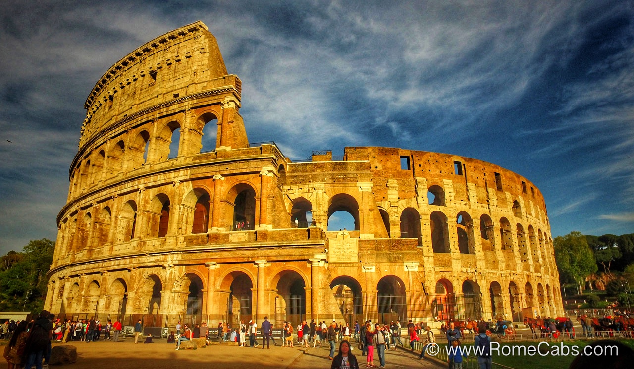 Colosseum Luxury Tours of Rome in limo RomeCabs