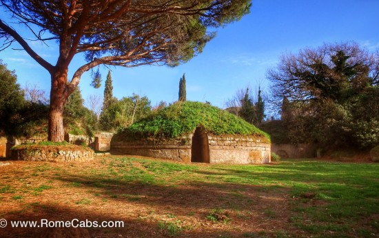 Italian Countryside Splendor Etruscan tours to Cerveteri Necropolis 