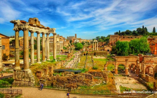 Debark Tour Post Cruise Rome in a day tour from Cruise Port  - Roman Forum 