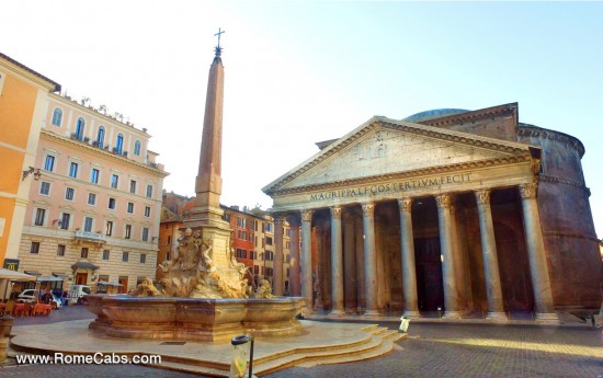 Pantheon Rome post cruise tours from sea port