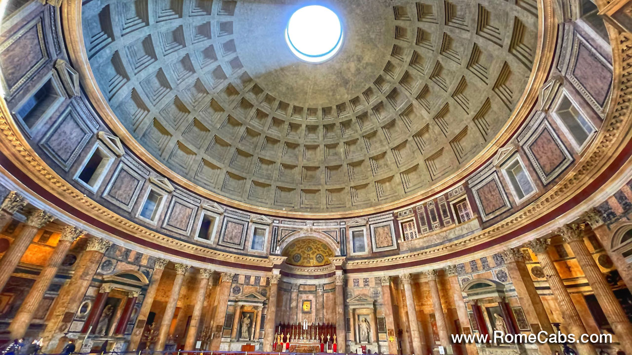 Pantheon Post Cruise Rome Town and Country Tour from Civitavecchia