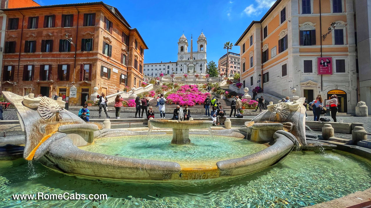 Spanish Steps DIY Rome tour from Civitavecchia Cruise Ship Ancient Rome and Squares