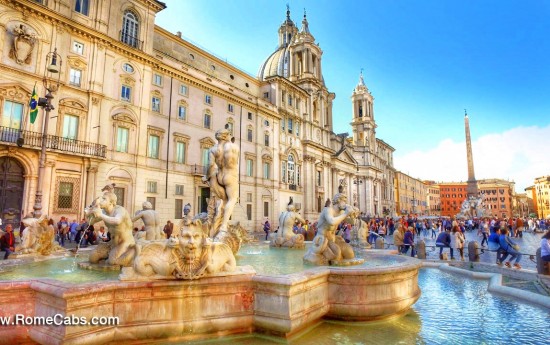 Piazza Navona Luxury Rome Debark Tours from Civitavecchia