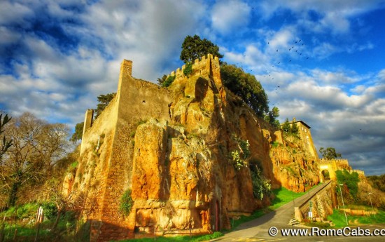 RomeCabs Pre Cruise Countryside Tour to Civitavecchia Transfer - Cer Medieval village