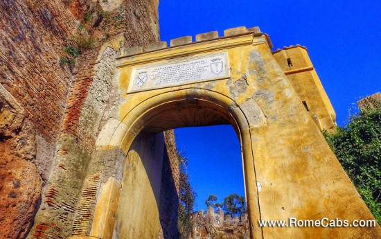 Debark Countryside Tour from Civitavecchia to Rome in limo - Ceri medieval village