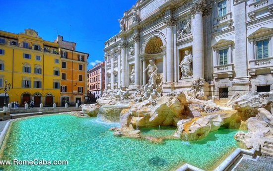 Trevi Fountain private Rome tours from Civitavecchia