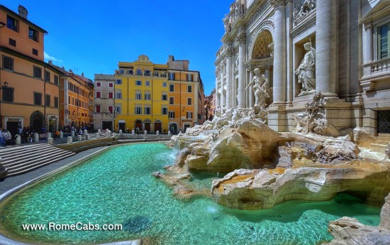 Trevi Fountain Rome in a Day on a Sunday Tours of Rome in limo