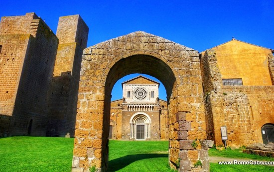 Basilica San Pietro Tuscania Medieval Magic Rome countryside Tours from Civitavecchia