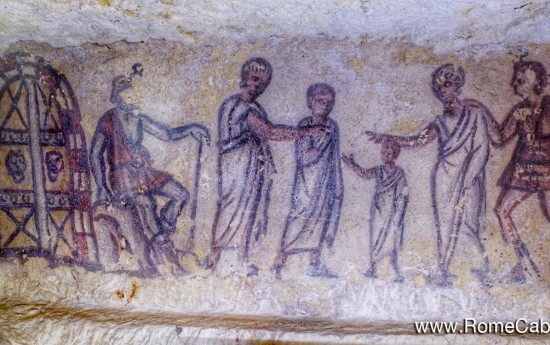 Etruscan Places Tour from Rome Civitavecchia to Tarquinia Monterozzi Necropolis painted tombs