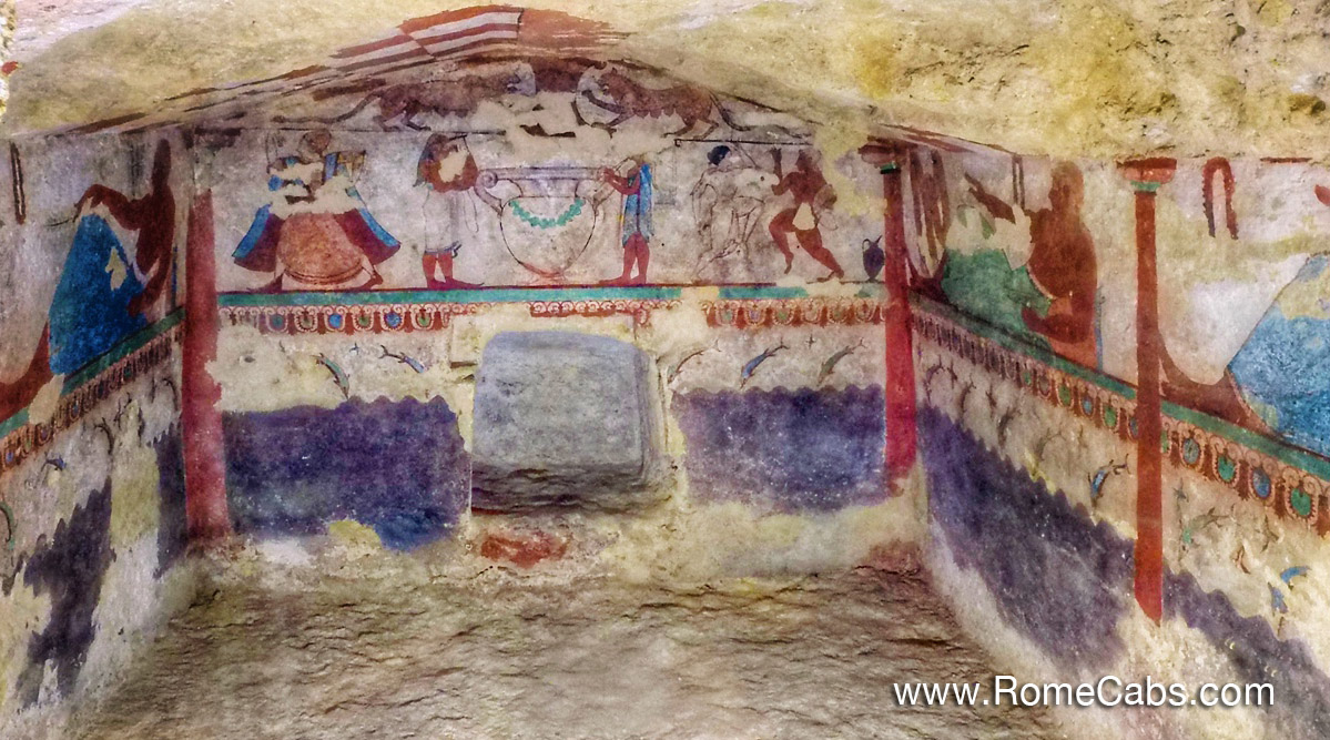 Tarquinia Monterozzi Etruscan Painted Tombs_ 7 Amazing places to visit on your Eruscan Tours from Rome in limo RomeCabs