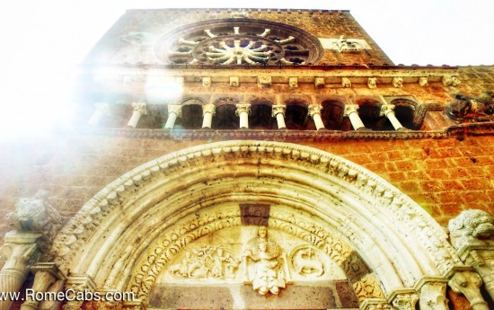 Santa  Maria Maggiore Church Tuscania Medieval Magic Rome countryside Tour RomeCabs