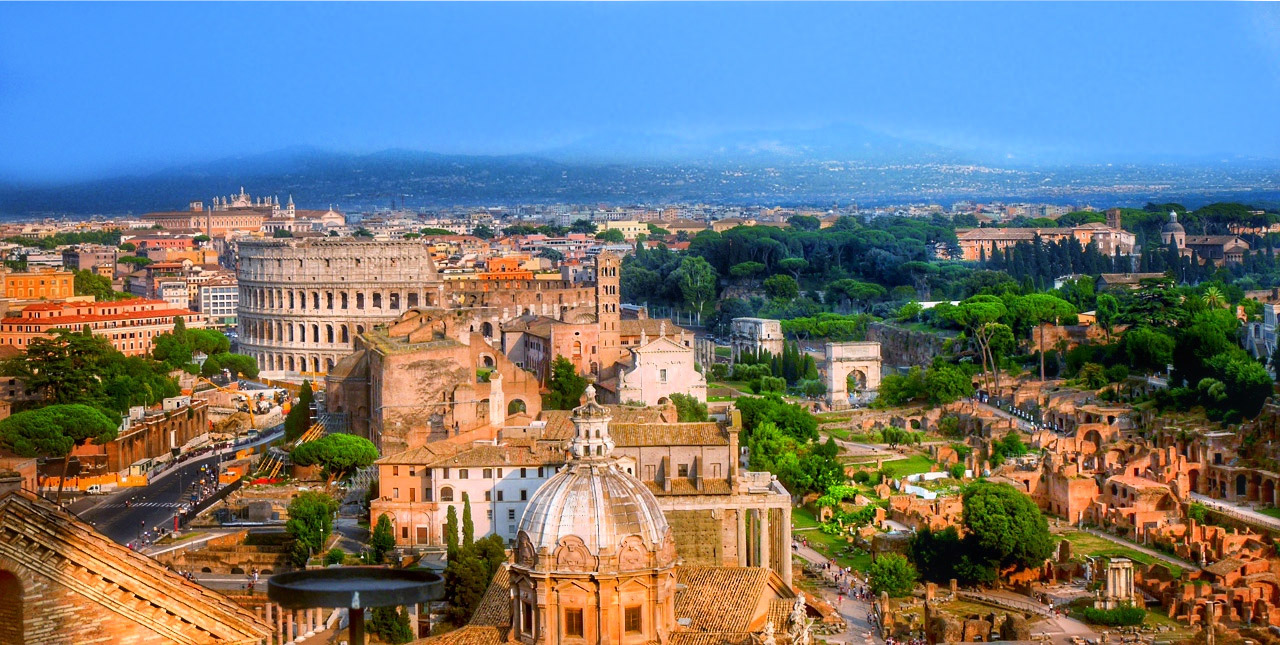 Colosseum view DIY Rome tour from Civitavecchia Cruise Ship Ancient Rome and Squares