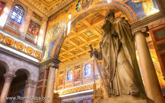 Saint Paul Outside the Walls Basilica - Panoramic Rome Tour for Cruisers Civitavecchia Private Shore Excursions 