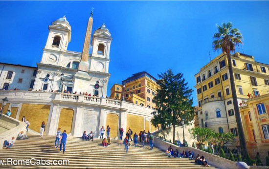 Spanish Steps Rome in a Day on a Sunday Tour