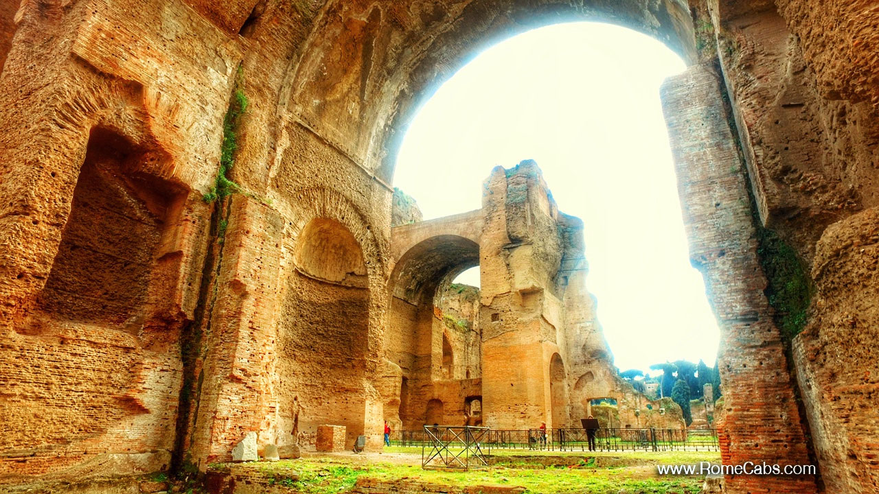 Baths of Caracalla Seven Wonders of Ancient Rome tours from Civitavecchia shore excursions