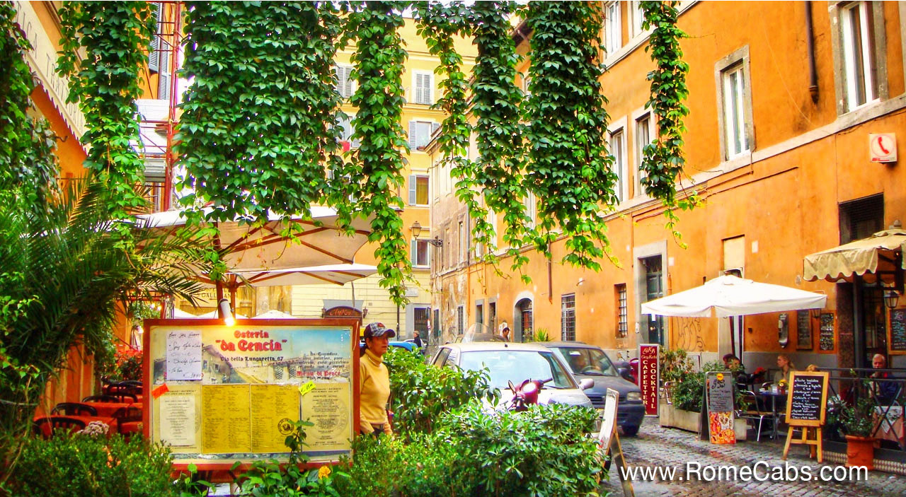 Trastevere Top 10 Must See Places in Rome in limo tours