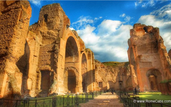 Seven Wonders of Ancient Rome Tour RomeCabs Baths of Caracalla Rome Limo Tours from Cruise Port Civitavecchia