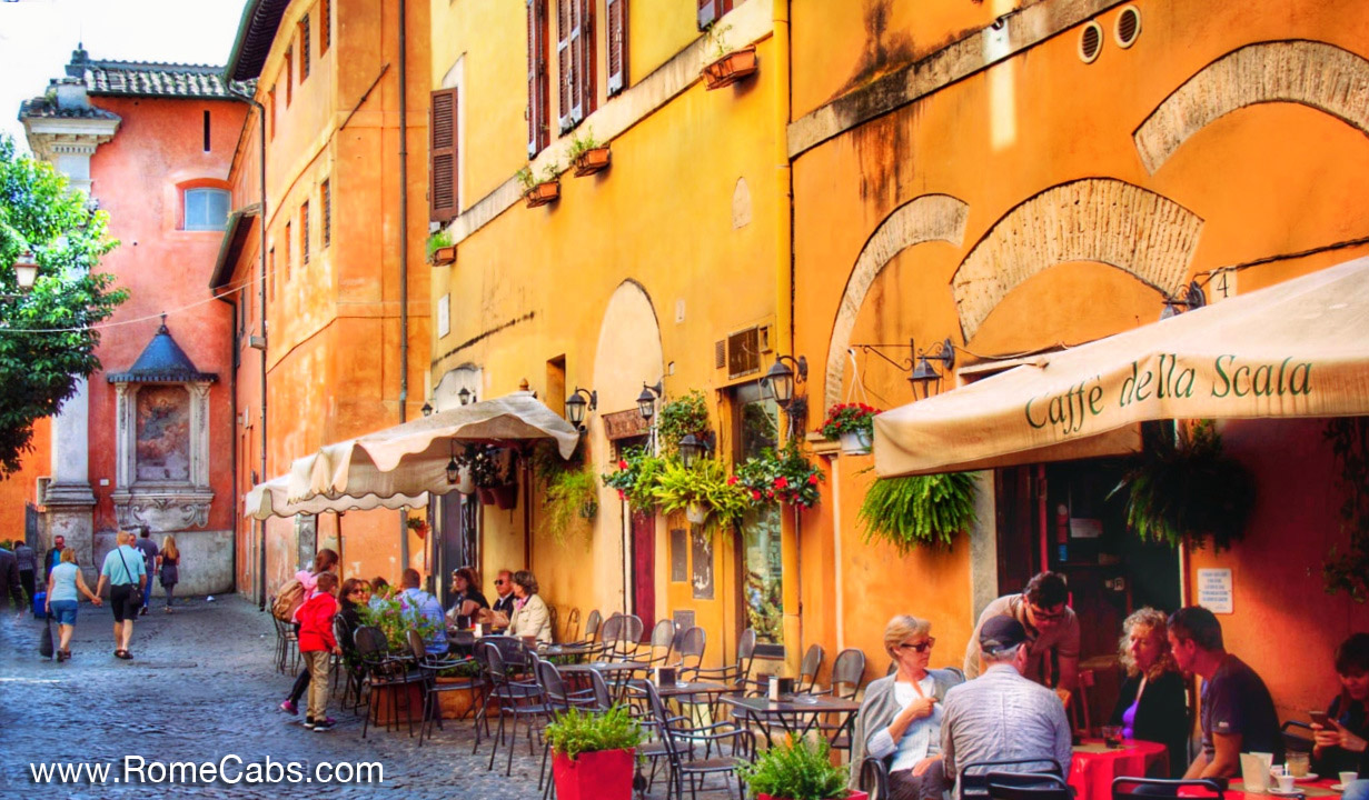 Trastevere Rome in 3 Days Tour itinerary sightseeng tours in limo RomeCabs