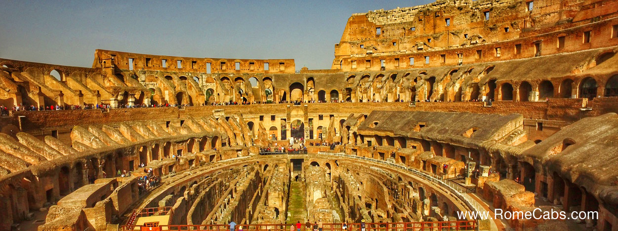 Colosseum Seven Wonders of Ancient Rome in limo tours from Civitavecchia Shore excursions