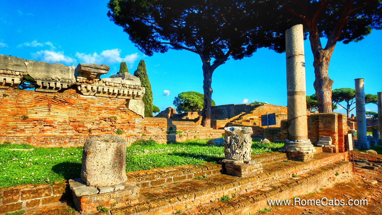 Italy Summer Travel Tips for visiting Rome in August Day Trips from Rome to Ostia Antica with RomeCabs