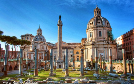 Seven Wonders of Ancient Rome Tour RomeCabs Trajan's Forum Rome Limo Tours from Civitavecchia
