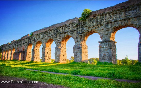 Seven Wonders of Ancient Rome Tour RomeCabs Park of Aqueducts Private Tours of Rome