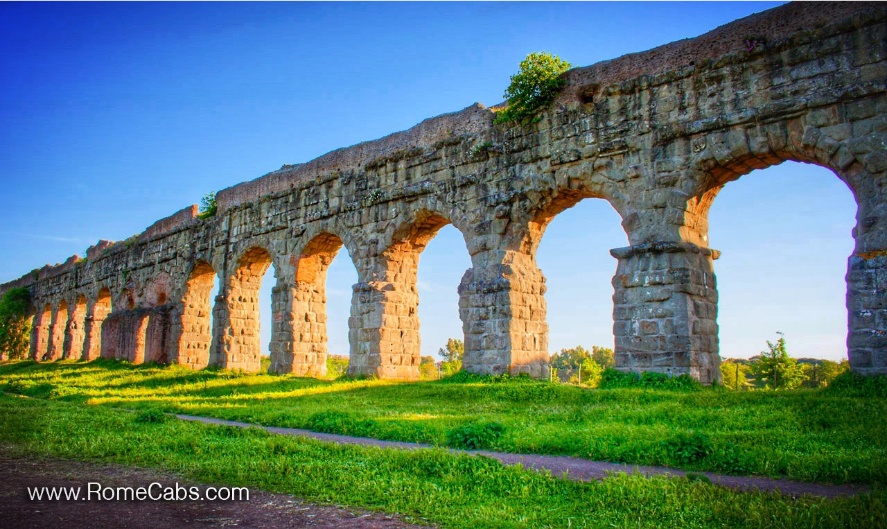 Roman Aqueducts Seven Wonders of Ancient Rome tour from Civitavecchia Cruise Excursions RomeCabs