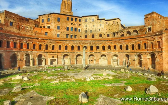 Seven Wonders of Ancient Rome Tour RomeCabs Trajan's Market Rome Limo Tours from Civitavecchia Cruise Port