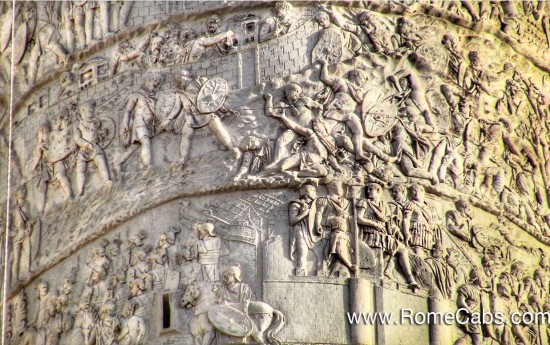 Seven Wonders of Ancient Rome Tour RomeCabs Trajan's Column Rome in Limo tours