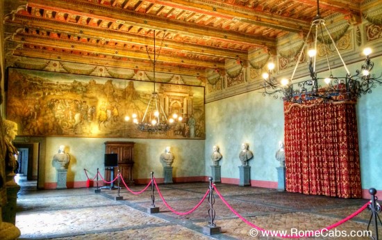 Bracciano Castle debark tours from Civitavecchia to Rome Countryside