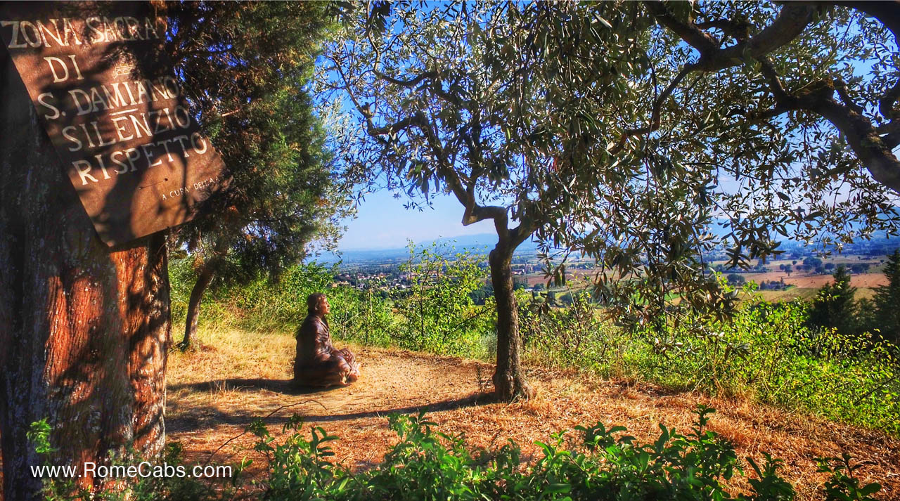 Dan Damiano Monastery in Assisi private tours from Rome RomeCabs tours to Umbria