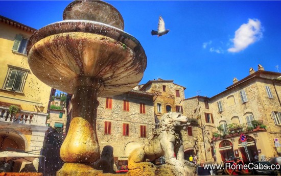 Sightseeing Transfer from Rome to Florence with Assisi  tour - Piazza del Commune