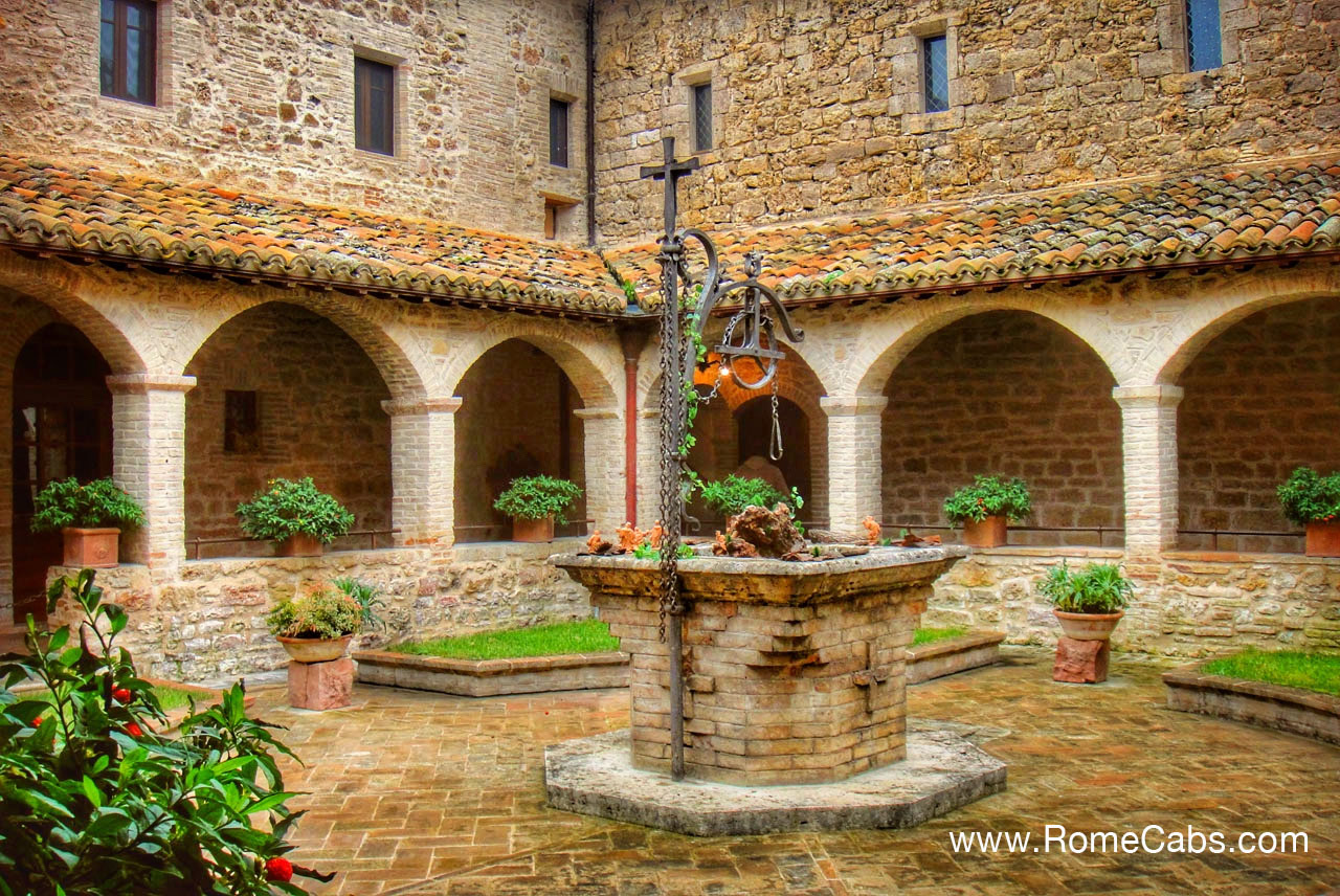 San Damiano Basilica in Assisi private tours from Rome limousine tours