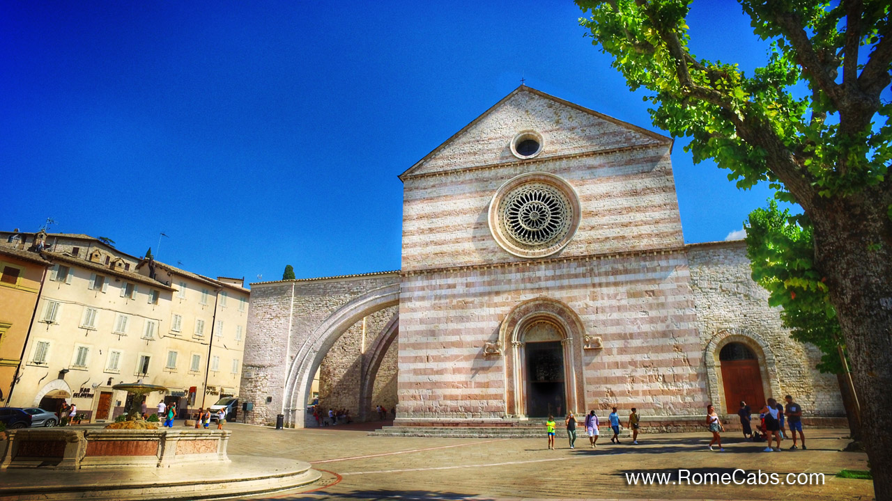 Basilica of Saint Claire of Assisi Orvieto and Assisi Tour from Rome Cabs