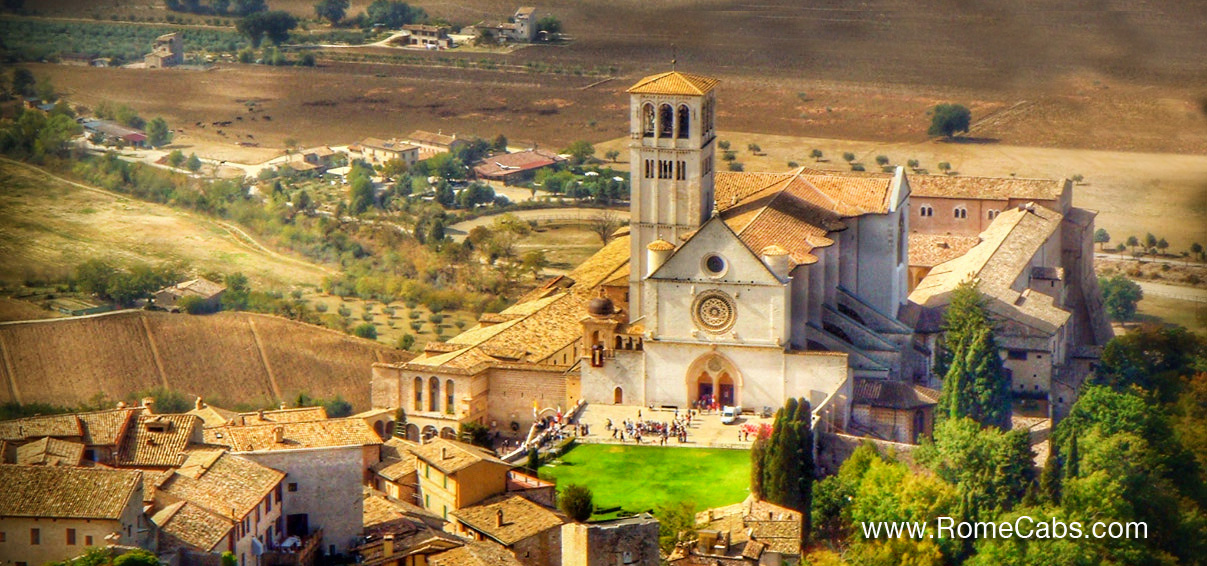 Basilica of Saint Francis of Assisi Tour from Rome Cabs