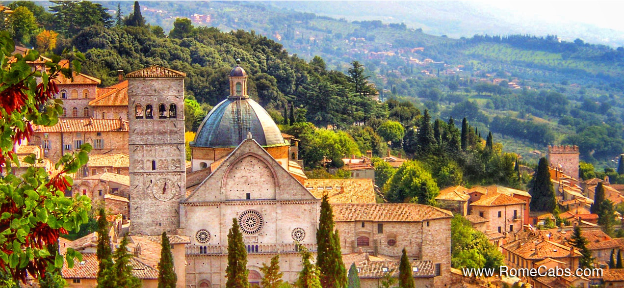 San Rufno Basilica in Assisi Tours from Rome limousine tours RomeCabs