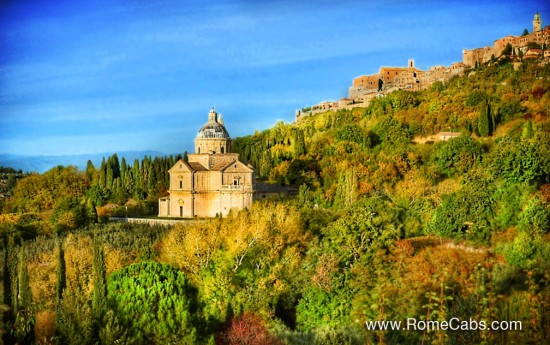  Rome to Montepulciano and Pienza Tuscany Tour - valley church