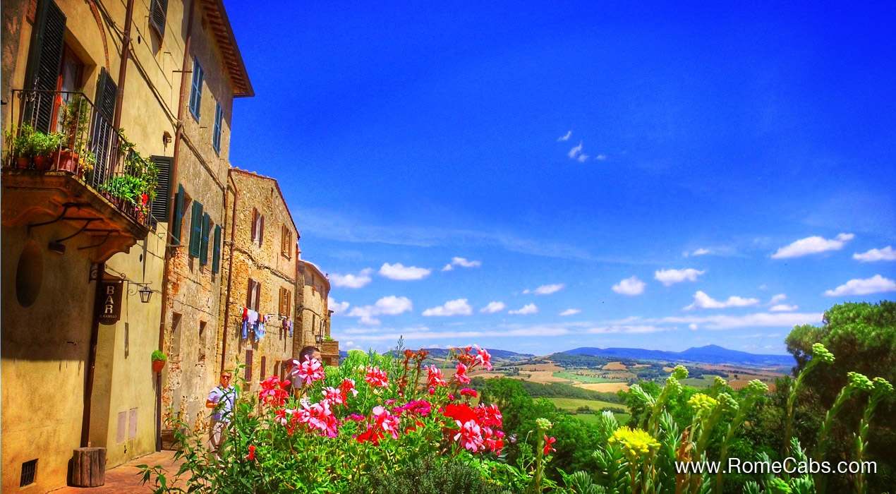 Pienza UNESCO World Heritage Sites in Tuscan you can visit on our Tuscany Tours from Rome limousine tours