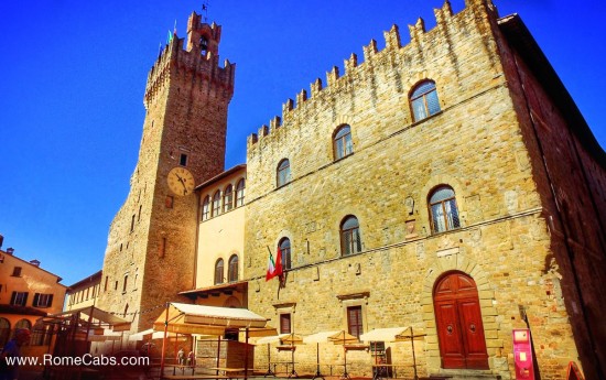 RomeCabs tours from Rome to Cortona and Arezzo Tuscany Tour  - San Donato Square