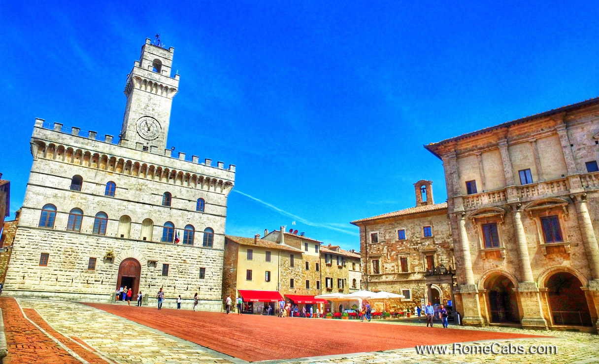 Piazza Grande Montepulciano Tuscany Tours from Rome