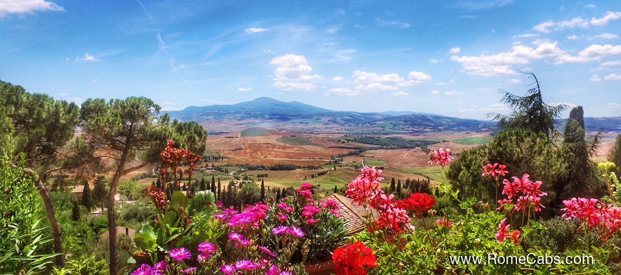 Pienza Tours of Tuscany from Rome limousine luxury tours