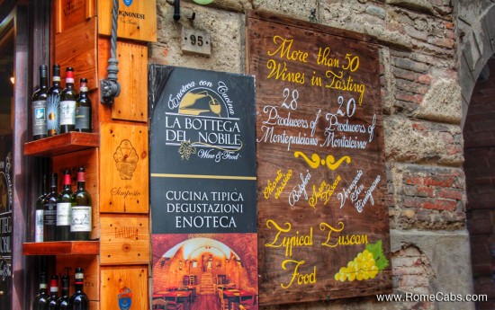 wine tasting tours in Montepulciano from Rome