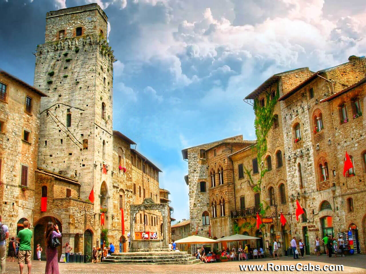 Tuscany Tours to San Gimigano from Livorno shore excursions with RomeCabs