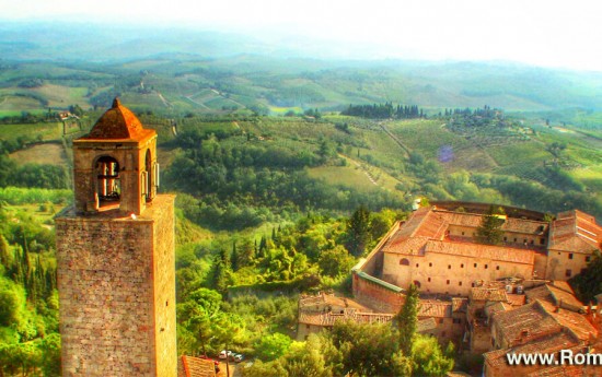 Private Transfers from Rome to florence visit Siena San Gimignano  Tuscany view