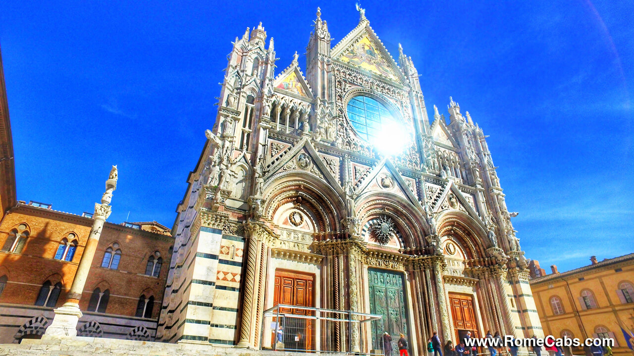 Cathedral of Siena shore excursions from Livorno to Tuscany Tours Rome Cabs