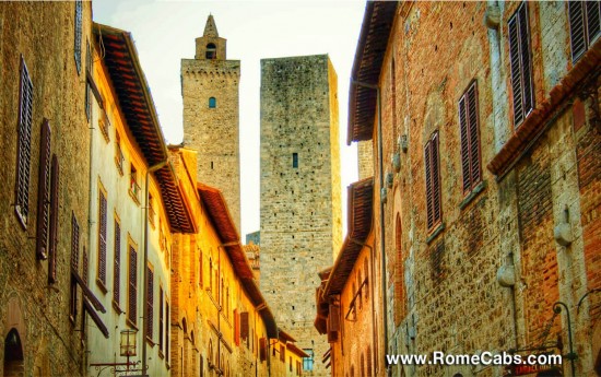 Florence Tuscany Tours to Siena and San Gimignano towers
