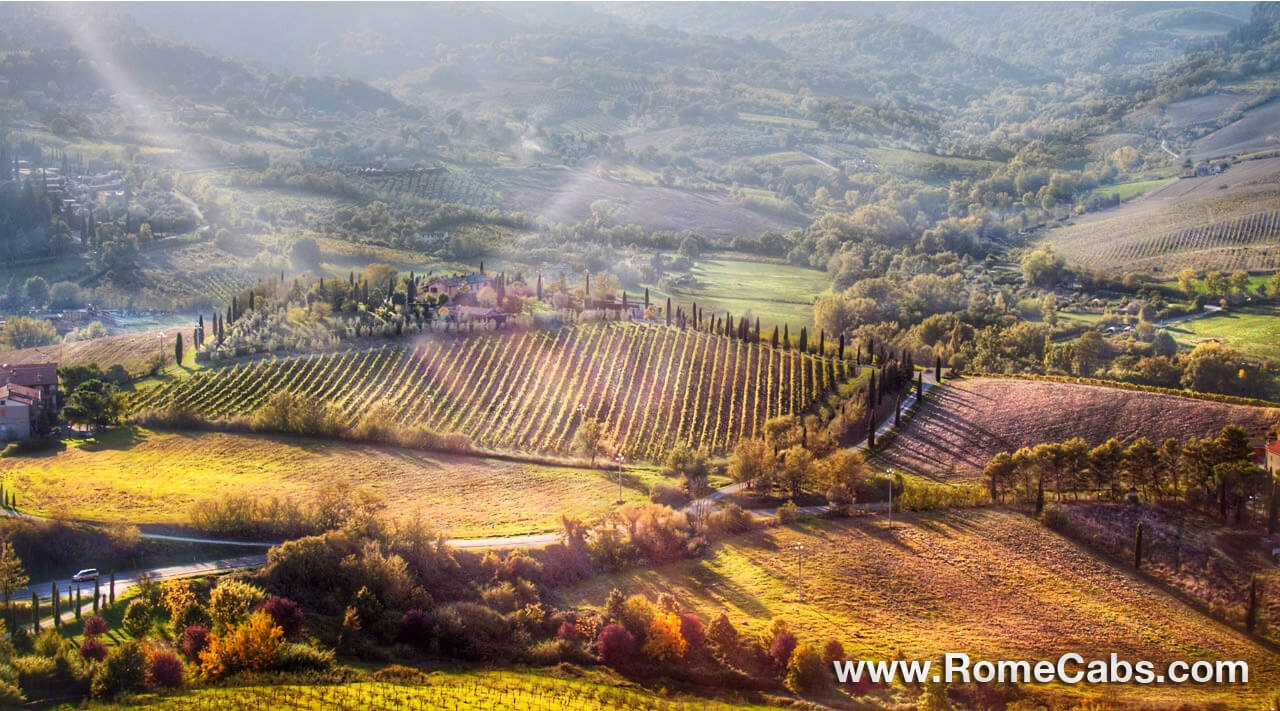 Rome Wine Tasting Tours to Umbri and Tuscany from Rome in limo RomeCabs