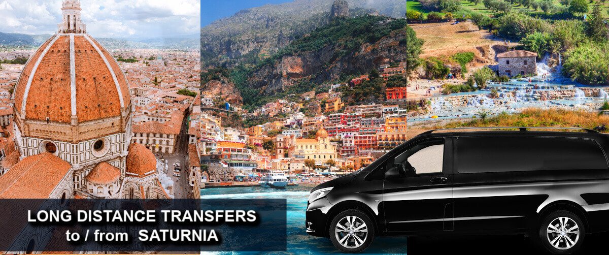 Long Distane Transfers to from Saturnia to Amalfi Coast Florence Naples Private Driver Service RomeCabs